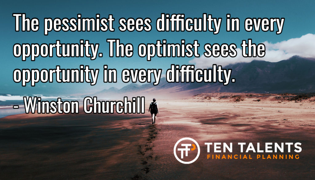 Winston Churchill optimist quote