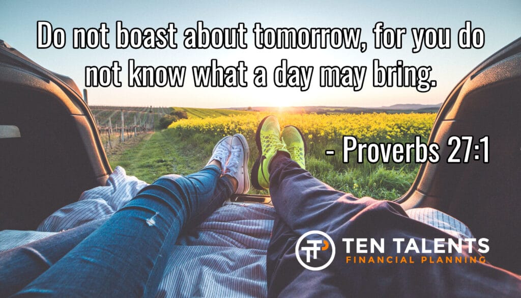 Boast tomorrow Proverbs 27_1